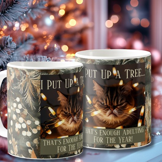 Funny Grumpy Weihnachten für Cat Lovers Kaffeetasse