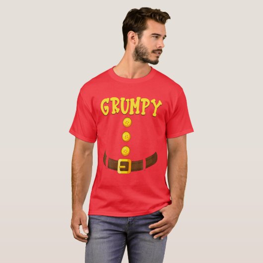 Funny Grumpy Zwerg Kostüme Familie Matching Klasse T-Shirt (Vorne ganz)