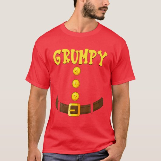 Funny Grumpy Zwerg Kostüme Familie Matching Klasse T-Shirt (Vorderseite)