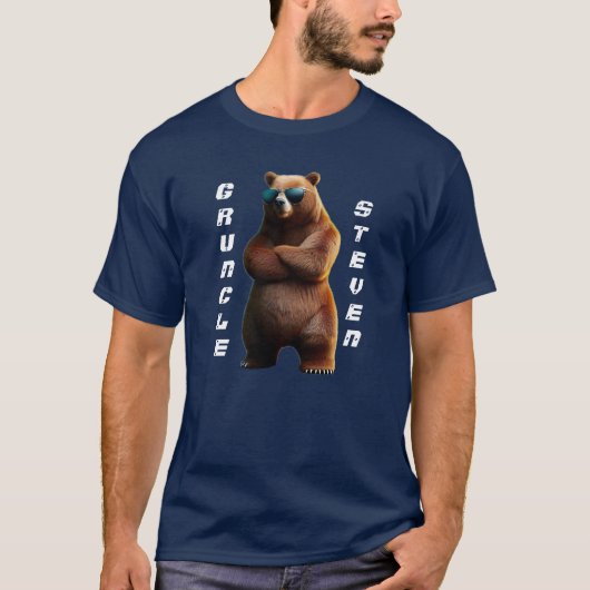 Funny Gruncel mit Coolem Bären-T - Shirt (Vorderseite)
