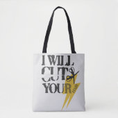 Funny Grunge Hair Stylist Dresser Scissors Grau Tasche (Vorderseite)