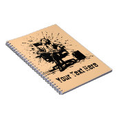Funny Grunge Office Art Custom-Notebook Notizblock (Rechte Seite)