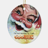 Funny gruselig Weihnachtskekse Keramik Ornament (Links)