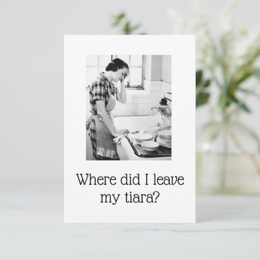 Funny Grußkarte (Stehend Vorderseite)