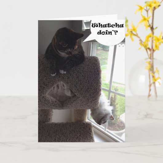 Funny Grußkarte Karte (Gelbe Blume)