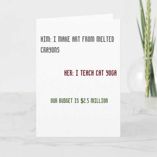 Funny Grußkarte Karte (Vorderseite)