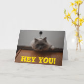 Funny Grußkarte Karte (Gelbe Blume)