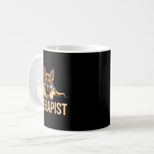 Funny Gsd Shep Puppy My Therast German Shepherd Do Kaffeetasse (Vorderseite Links)