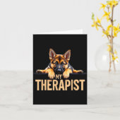 Funny Gsd Shep Puppy My Therast German Shepherd Do Karte (Gelbe Blume)