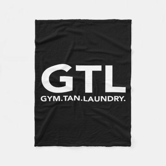 Funny Gtl Gift - Funny Gym Tan Laundry New Jersey Fleecedecke (Vorderseite)