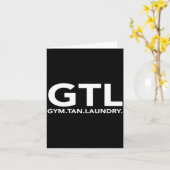 Funny Gtl Gift - Funny Gym Tan Laundry New Jersey Karte (Gelbe Blume)