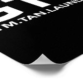 Funny Gtl Gift - Funny Gym Tan Laundry New Jersey  Poster (Ecke)