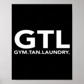 Funny Gtl Gift - Funny Gym Tan Laundry New Jersey Poster (Vorne)