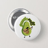Funny Guac und Roll Avocado Button (Vorne & Hinten)