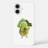 Funny Guac und Roll Avocado iPhone Case (Rückseite)
