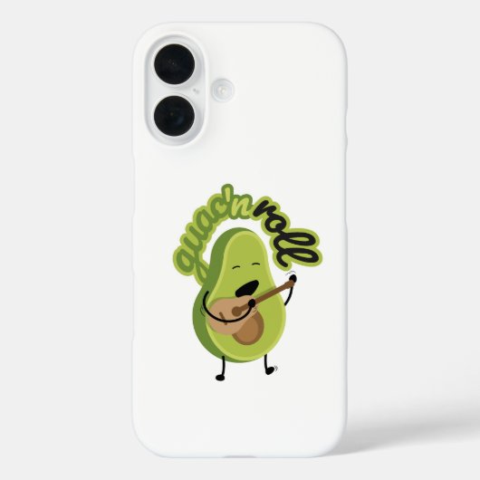 Funny Guac und Roll Avocado iPhone Case (Rückseite)