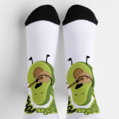 Funny Guac und Roll Avocado Socken (Oben)