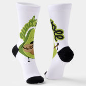 Funny Guac und Roll Avocado Socken (Gewinkelt)