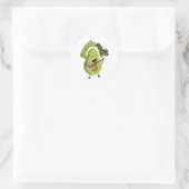 Funny Guac und Roll Avocado Sticker (Tasche)