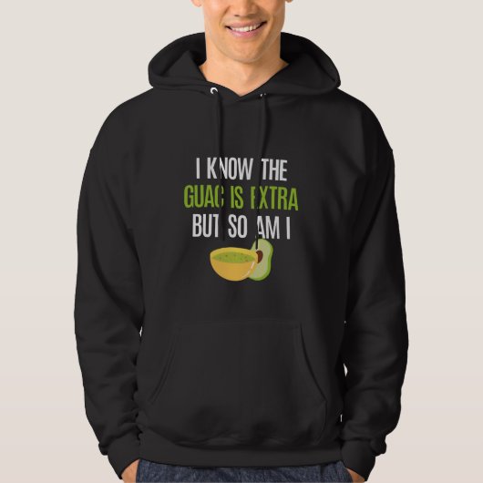 Funny Guacamole Avocado Dip Mexikanischer Cinco De Hoodie (Vorderseite)