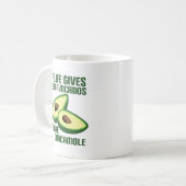 Funny Guacamole Avocado Joke Kaffeetasse (Vorderseite Links)