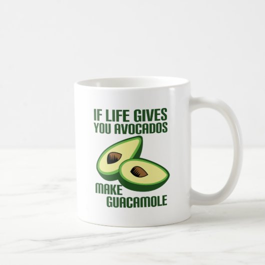 Funny Guacamole Avocado Joke Kaffeetasse (Rechts)