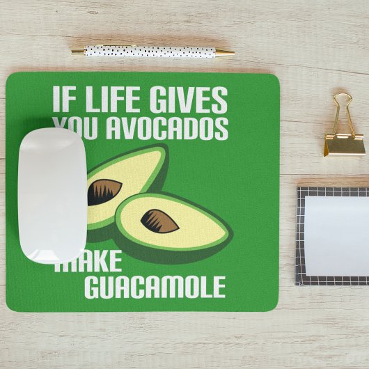 Funny Guacamole Avocado Joke Mousepad