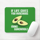 Funny Guacamole Avocado Joke Mousepad (Mit Mouse)