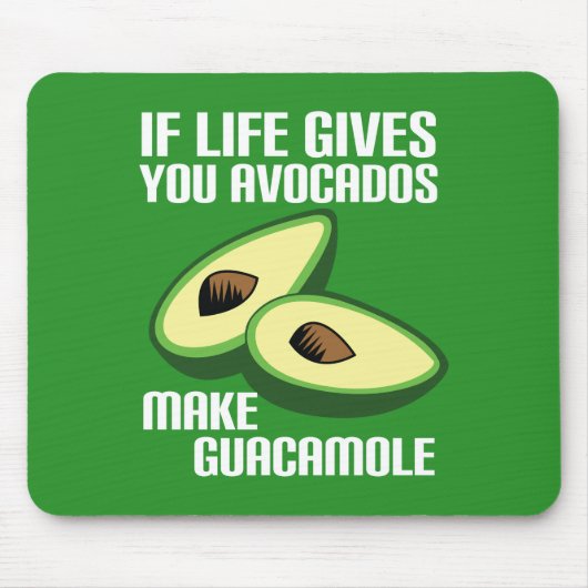 Funny Guacamole Avocado Joke Mousepad (Vorne)