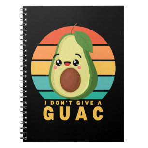 Funny Guacamole Food Pun Kawaii Notizblock