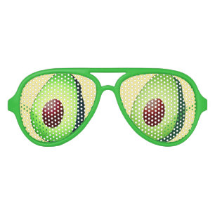 Funny guacamole green avocado frucht Party Schatti Partybrille