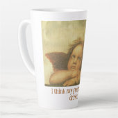 Funny Guardian Angel Zitat Milchtasse (Linke Ecke)