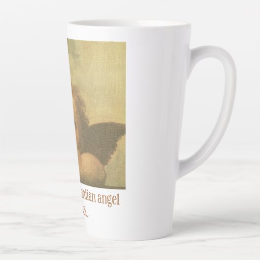 Funny Guardian Angel Zitat Milchtasse (Rechts)