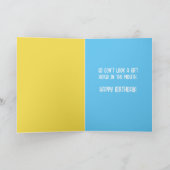 Funny guck nicht ein Geschenkpferd im Mund Karte (Innenseite)