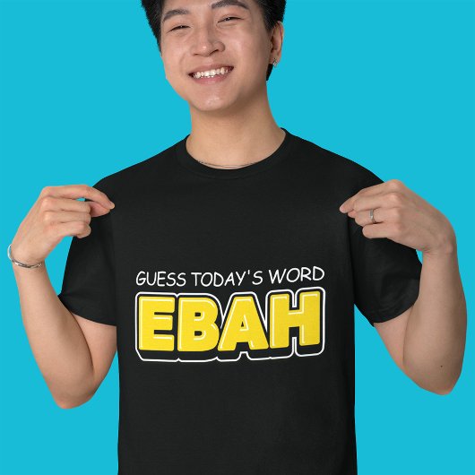 Funny Guess Heute Word Typografie T-Shirt