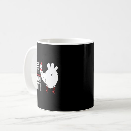 Funny Guess What_ Chicken Butt! Graphic Design  Kaffeetasse (Vorderseite Links)
