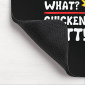 Funny Guess What_ Chicken Butt! Graphic Design  Mousepad (Ecke)