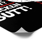 Funny Guess What_ Chicken Butt! Graphic Design  Poster (Ecke)