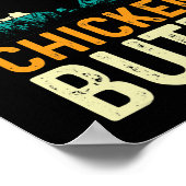 funny guess what chicken butt! white design 247 poster (Ecke)