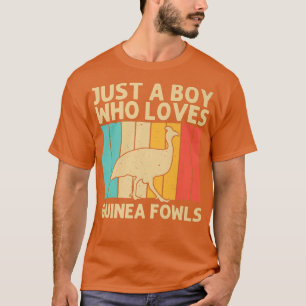 Funny Guinea Fowl For Boys Kids Bird Lover Chicken T-Shirt