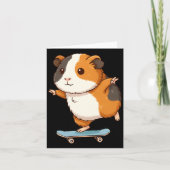 Funny Guinea G Skater Skateboard Ballerina Zoo Boy Karte (Vorderseite)