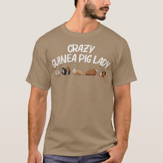 Funny Guinea Pig Art For Women Mom Rodent Animal G T-Shirt