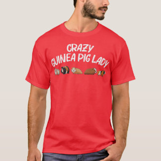 Funny Guinea Pig Art For Women Mom Rodent Animal G T-Shirt