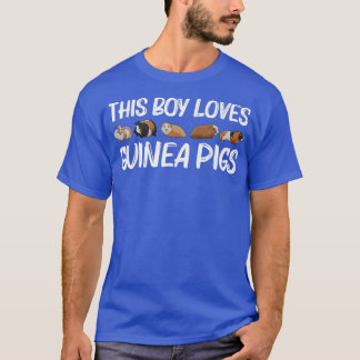 Funny Guinea Pig Art für Jungen Kinder Rodent Tier T-Shirt