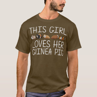 Funny Guinea Pig Art für Mädchen Kid Rodent Tier G T-Shirt