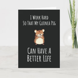 Funny Guinea Pig Cards Pet Owner Lover Humor Karte