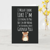 Funny Guinea Pig Cards Pets Lover Animal Humor Karte (Gelbe Blume)