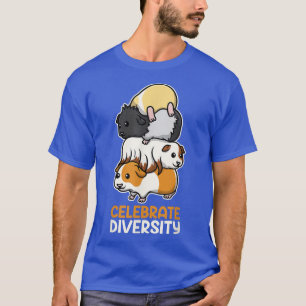 Funny Guinea Pig Celebrate Diversity Kinder Männer T-Shirt