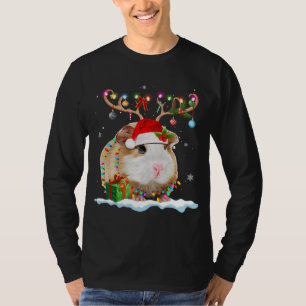 Funny Guinea Pig Christmas Rentier Christmas Ligh T-Shirt
