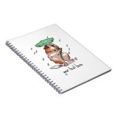 Funny Guinea Pig Fügen Sie Ihren Text Schirm Carto Notizblock (Rechte Seite)